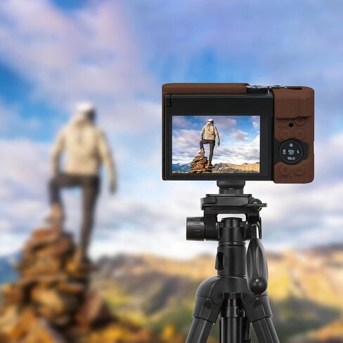 علبة السيليكون ل panasonic lumix zs99 نقطة وتصوير كاميرا ، Lumix zs99 حامل كم من السيليكون الواقي الناعم ، غطاء مطاطي خفيف الوزن مع غطاء قابل للإزالة ، أسود in Kuwait