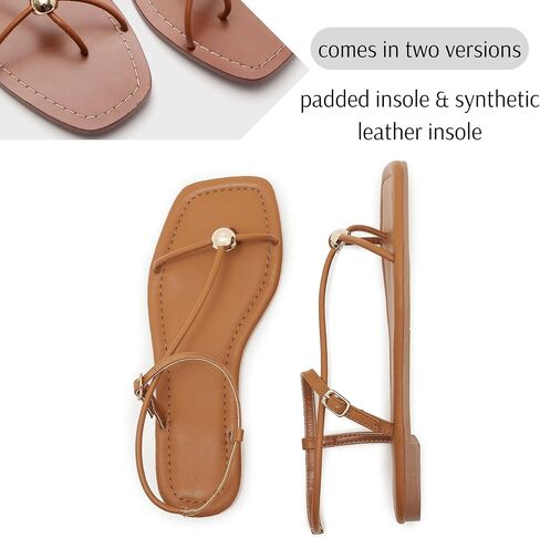 Strappy Flat Sandals for Women Open Square Toe Silver Ball Thong Sandal Summer Dressy Beach Flip Flop Slides in Kuwait