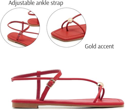 Strappy Flat Sandals for Women Open Square Toe Silver Ball Thong Sandal Summer Dressy Beach Flip Flop Slides in Kuwait