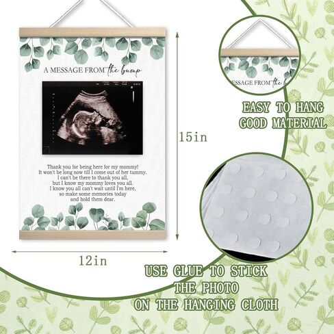 Classic Winnie Baby Shower Decorations, Winnie Pregnancy Milestone Keepsake, Gender Reveal Sonogram Picture Frame & Guest Book Frame in Kuwait