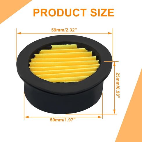 litoexpe 2 pcs 1/2 بوصة كاتم الصوت ضاغط الهواء مع عناصر بديلة ، 20 مم ضاغط هو كاتم الصوت لمولدات المولدات in Kuwait