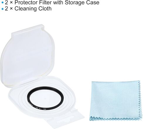 52mm UV Filter, 2 PCS UV Protection Filter Slim UV Protection Camera Lens Filter Aluminum Optical Camera Accessory Crystal Clear Pics for 52mm Camera Lens Filter Photography in Saudi Arabia