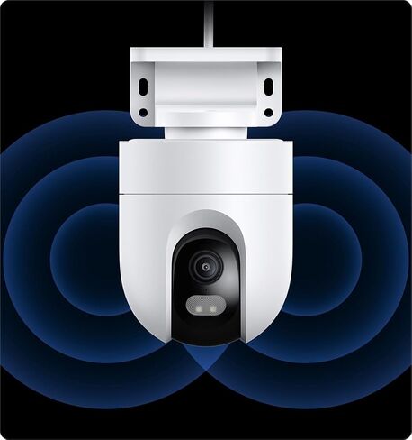Xiaomi Outdoor Camera CW400 Wi-Fi + Wired RJ45 US SPECS 2.5K Ultra ، 4MP ، الرؤية الليلية ذات اللون الكامل الذكي ، حركة gimbal ثنائية الاتجاه ، IP66 ماء و AI Human Tracking AI in Saudi Arabia