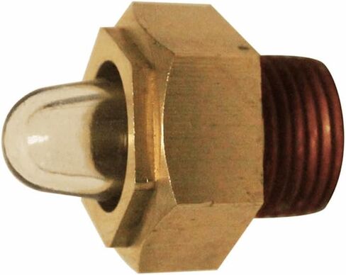 Mytee Products Engine Coolant Level Sight Glass for Coolant level & Cooling System - 1/2 14 NPT Prevents Overheating & Replaces OEM 1677-713-C3, 1677713C3, 3810406, IH1677713C3 in Saudi Arabia