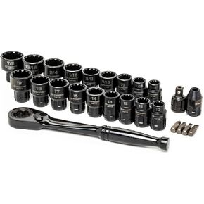 كريسنت مجموعة ادوات ميكانيكية قياسية من 25 قطعة مقاس 3/8 انش X6 - CX6PT25 in Kuwait