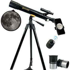 Spectrum Telescope for Adults and Kids, Telescopes for Adults Astronomy, Telescope for Kids 8-12- Premium Telescopio for Astronomical Exploration and Kids' Fascination with Astronomy and Carry Bag in Saudi Arabia