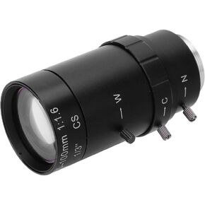 1.3MP Zoom Camera Lens, Aluminum Alloy 5 to 100mm Focal Length Manual Aperture CCTV Lens, for Security Cameras in Kuwait