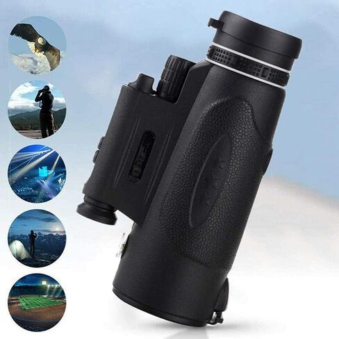 Monocular Telescope 12x42 Monocular Telescope High Power Portable Monocular Compact with NightBAK4 FMC Lens Monocular with Smartphone Adapter and Tripod for Bird Watching Theater Telescopes 2021 in Saudi Arabia