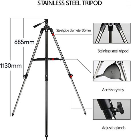 High Power HD Astronomical Monocular Telescope 150X HD Science Monocular Space Telescope 70/500MM Professional Refractive Scope Refractor with Tripod+Finder Scope+Travel Backpack for Sky/Star/Moon/Bi in Saudi Arabia