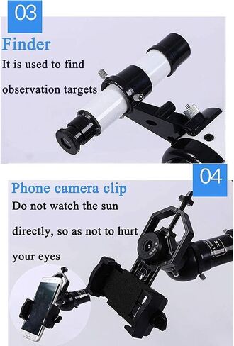 Super Binoculars Telescopes for Astronomy Portable 70Mm Refractor Telescope for Beginners and Kids with Tripod 3X Barlow Lens and Finder Scope for Observe Landscape in Saudi Arabia