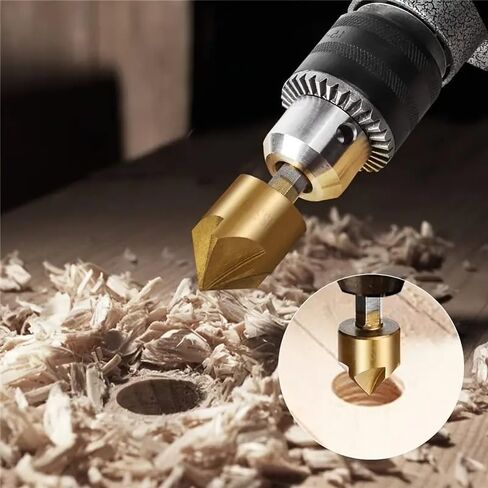 6 قطع cumberink مجموعة الحفر مجموعة 1/4 بوصة السداسي سداس 5 الناي الناي 82 درجة شطب بتات البتات المغلفة من التيتانيوم مقاطعات المركز in Saudi Arabia