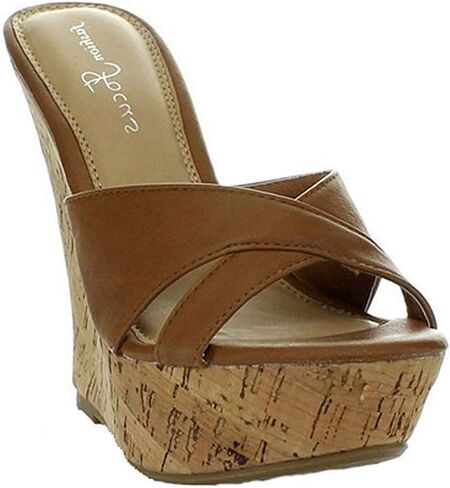 Fashion Focus Womens Ardo-39 Wedge Sandals in Kuwait
