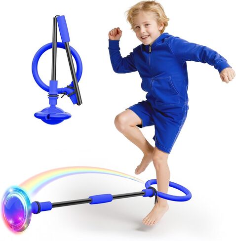 كرة تخطي الكاحل للأطفال، عجلة فلاش ملونة قابلة للطي، كرة تخطي الكرة للأطفال والكبار، ألعاب داخلية وخارجية للأطفال والكبار، هدية للأولاد والبنات للأعمار 5 6 7 8 9 10 11 12 سنة in Kuwait