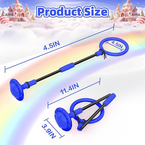 كرة تخطي الكاحل للأطفال، عجلة فلاش ملونة قابلة للطي، كرة تخطي الكرة للأطفال والكبار، ألعاب داخلية وخارجية للأطفال والكبار، هدية للأولاد والبنات للأعمار 5 6 7 8 9 10 11 12 سنة in Kuwait