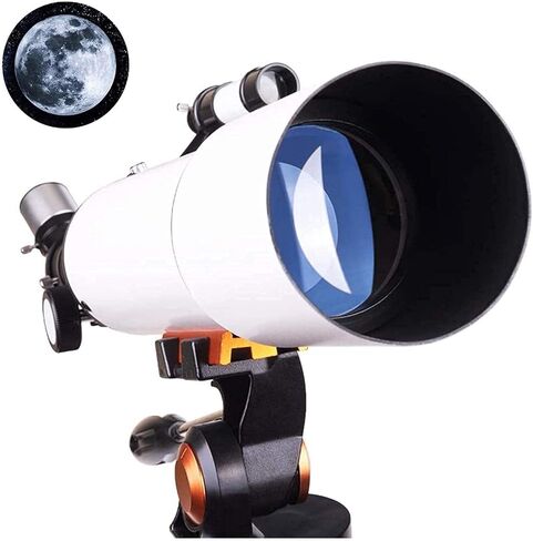 Telescopes for Astronomy Beginners 80MM Large Objective Lens Astronomical Travel Telescope Great Astronomy Gift for Kids to Explore Moon Space Beautiful Home in Saudi Arabia