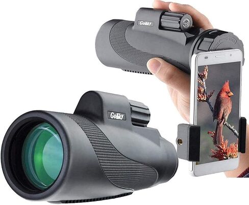Professional Monocular Telescope 12x50 High Power Scope with Phone Mount and Tripod Scope with 4 Prism FMC for Adults Camping Travelling Wildlife in Saudi Arabia