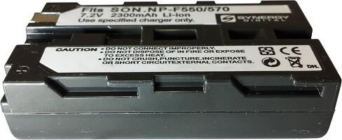 Synergy Digital Camcorder Battery, Compatible with Sony CCD-TRV16 Camcorder, (Li-Ion, 7.4V, 2000 mAh) Ultra High Capacity, Replacement for Sony NP-F570 Battery in Saudi Arabia