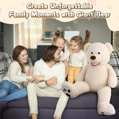 MorisMos Giant Teddy Bear, 39inch Large Stuffed Bear with Sweet Smiling in Kuwait