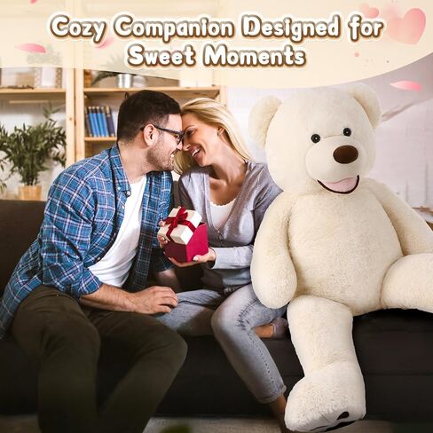 MorisMos Giant Teddy Bear, 39inch Large Stuffed Bear with Sweet Smiling in Kuwait