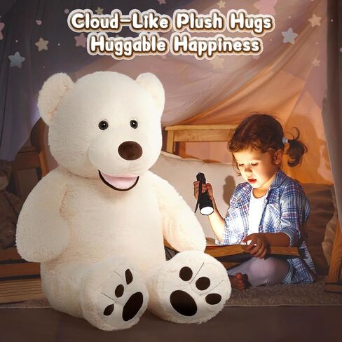 MorisMos Giant Teddy Bear, 39inch Large Stuffed Bear with Sweet Smiling in Kuwait