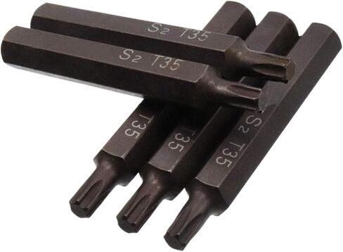 T45 Torx Screwdriver Bit Set 6 Point Star Bits 3" Length with Hex Shank Screw Driver Kit Tools -5pcs in Saudi Arabia