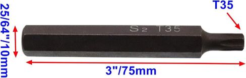 T45 Torx Screwdriver Bit Set 6 Point Star Bits 3" Length with Hex Shank Screw Driver Kit Tools -5pcs in Saudi Arabia