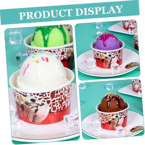 6Pcs Assorted Color Fake Ice Cream Model, Realistic Pvc Dessert Props for Window Display, Food Photography, and Party Decoration in Saudi Arabia