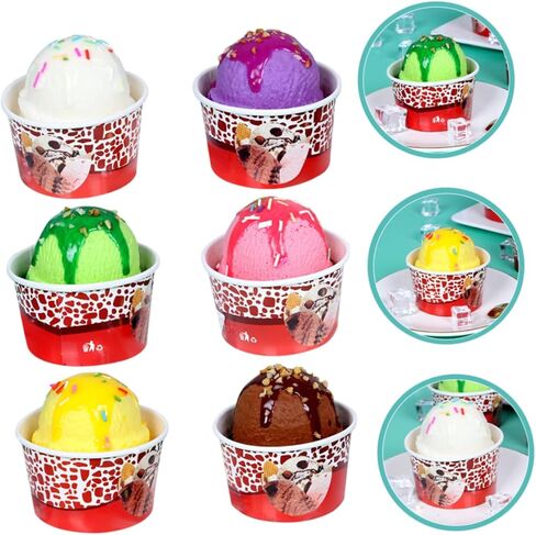 6Pcs Assorted Color Fake Ice Cream Model, Realistic Pvc Dessert Props for Window Display, Food Photography, and Party Decoration in Saudi Arabia