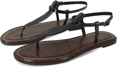 Thong Flat Sandals for Women Casual T-Strap Flats Sandals with Ankle Buckle Comfortable Summer Dress Flip Flops Shoes in Saudi Arabia