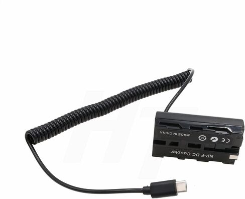 Camera Monitor USB Type C to NP-F970 F570 F550 Dummy Battery DC Coupler Power Adapter for Atomos Shogun Inferno Ninja in Saudi Arabia