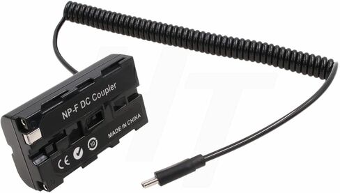 Camera Monitor USB Type C to NP-F970 F570 F550 Dummy Battery DC Coupler Power Adapter for Atomos Shogun Inferno Ninja in Saudi Arabia