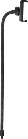 PATIKIL 19.7" Flexible Adjustable Gooseneck with Phone Clip, 1/4" Male Threaded Gooseneck Arm for Most Holder Threaded Adapter, Black in Saudi Arabia