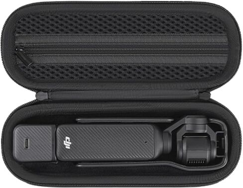 Portable Case for Osmo Pocket 3,DJI Osmo Pocket 3 Carrying Case,Threaded Handle & Cover - Compact Protective Storage Bag for DJI Pocket 3 Accessories (Black) in Saudi Arabia