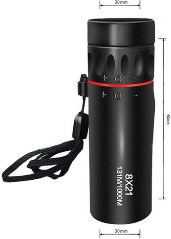 Mini Portable 8x21 تكبير التلسكوب أحادي العين مع عدسة زجاجية بصرية متعددة المغلفة بالكامل ، مقاومة للماء لمشاهدة الطيور in Saudi Arabia