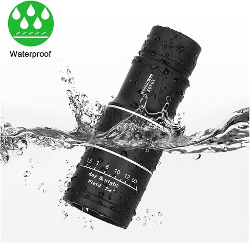 16x52 HD Monocular - التركيز المزدوج ، و 66/8000m البصريات تكبير التلسكوب مع PAK4 PRISM ، نطاق مضغوط للبالغين والأطفال ، مثالي للتخييم ، الصور الحادة in Saudi Arabia