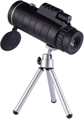 40x60 Zoom Monocular Telescope - Compact, High Power with Smartphone Holder & Tripod, BAK4 Prism, Waterproof in Saudi Arabia