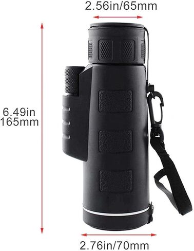 40x60 Zoom Monocular Telescope - Compact, High Power with Smartphone Holder & Tripod, BAK4 Prism, Waterproof in Saudi Arabia