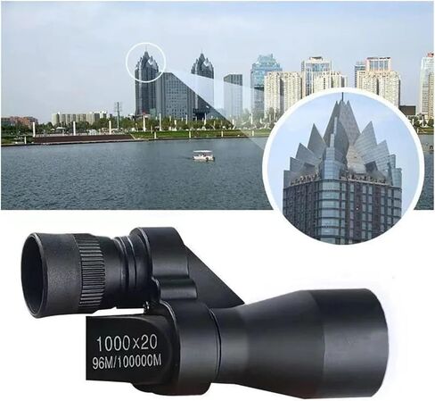 Portable Mini Pocket Monocular Telescope - 1000x20 High Magnification Zoom, Outdoor Fishing, Hunting, Camping, Sharp Images in Saudi Arabia