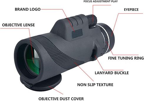 Telescope 40x60 ارتفاع التكبير تعريف الكاميرا تلسكوب غير تحت الأشعة تحت الحمراء التلسكوب HD التلسكوب لمشاهدة الطيور Huntin in Saudi Arabia