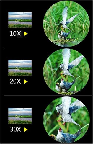 Mini Pocket Zoom Monoculars 10-30x21 Telescope - مقاوم للماء ، بصريات BAK4 FMC ، نطاق محمول للهجرة الخارجية ، التخييم ، المشي لمسافات طويلة ، السفر ، والصور الحادة in Saudi Arabia
