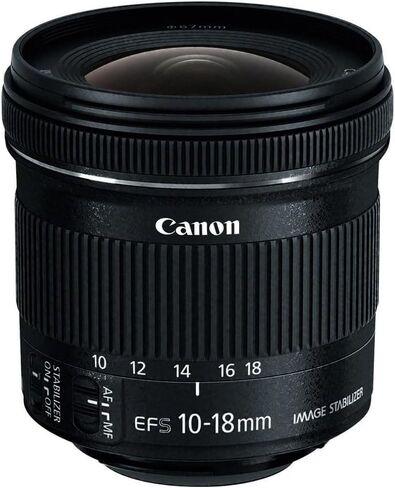 Canon EF-S 10-18mm f/4.5-5.6 IS STM Wide Angle Zoom/Image Stabilizer Lens Kit for Canon - International Version (No Warranty) in Saudi Arabia