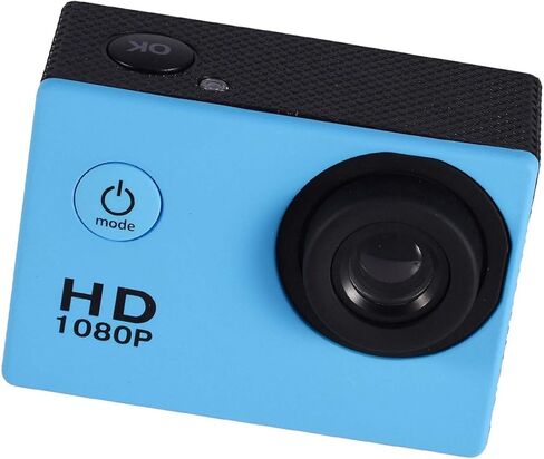 كاميرا Fosa Action Camera مقاومة للماء في الهواء الطلق مع علبة الإسكان المقاومة للماء ، وركوب الدراجات الرياضية Mini DV Camcorder في بطاريات قابلة للشحن مع مجموعات الملحقات المتصاعدة (الأزرق) in Kuwait
