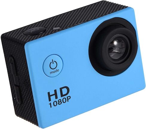 كاميرا Fosa Action Camera مقاومة للماء في الهواء الطلق مع علبة الإسكان المقاومة للماء ، وركوب الدراجات الرياضية Mini DV Camcorder في بطاريات قابلة للشحن مع مجموعات الملحقات المتصاعدة (الأزرق) in Kuwait