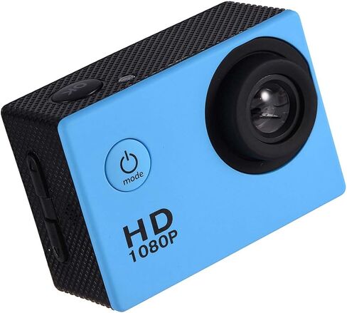 كاميرا Fosa Action Camera مقاومة للماء في الهواء الطلق مع علبة الإسكان المقاومة للماء ، وركوب الدراجات الرياضية Mini DV Camcorder في بطاريات قابلة للشحن مع مجموعات الملحقات المتصاعدة (الأزرق) in Kuwait