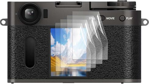 واقي شاشة من 4 عبوات لفيلم Fujifilm x Half- Soft Pet Film for Fujifilm X Half Digital Camera ، مضاد للخلع ، مضاد للأصوار ، HD Clear Film in Kuwait