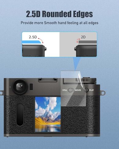 واقي شاشة من 4 عبوات لفيلم Fujifilm x Half- Soft Pet Film for Fujifilm X Half Digital Camera ، مضاد للخلع ، مضاد للأصوار ، HD Clear Film in Kuwait