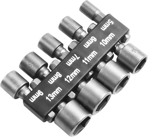 9pcs حفر بتات محول 5-1M المقبس 1/4inch سائق سداسي سداسي جوز ، oodworking ، قطع غيار السيارات ، إصلاح الآلة المهنية in Kuwait