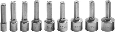 9pcs حفر بتات محول 5-1M المقبس 1/4inch سائق سداسي سداسي جوز ، oodworking ، قطع غيار السيارات ، إصلاح الآلة المهنية in Kuwait