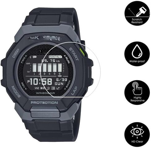 وليوكا واقي شاشة واقي متوافق مع سلسلة Casio GBD-300 ، فيلم واقٍ مضاد للانفجار شديد الانفجار [3 حزمة] in Saudi Arabia