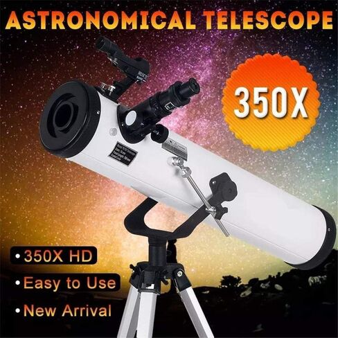Telescopes Outdoor Astronomical Telescope Performance 700-76 Reflector Astronomical Telescope with imuthal Mount Adjustable Aluminium Tripod for Kids Beginners in Saudi Arabia